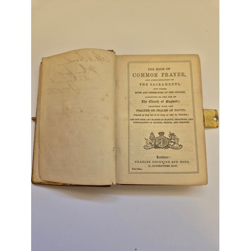94E - A small Victorian pocket Book of Common Prayer and administration of the Sacraments. A nice tooled l... 