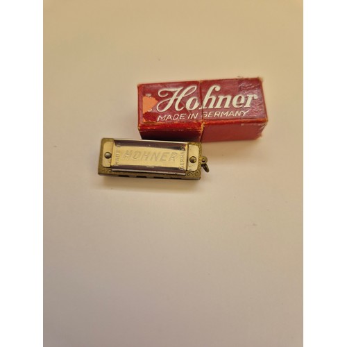94C - Vintage miniature Hohner harmonica, made in Germany with the original box.