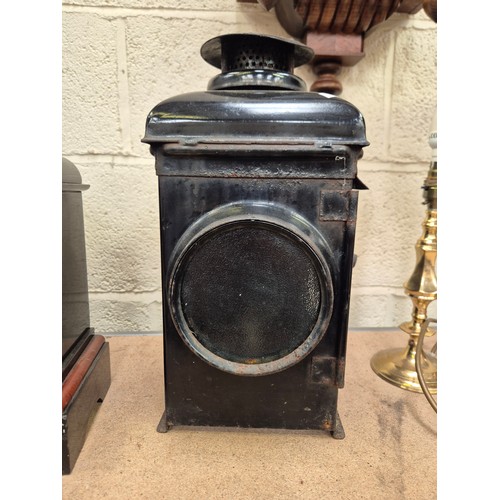 110 - The Adlake Non Sweating Lamp - Early 20thC railway signal lamp designed to prevent condensation, pro... 