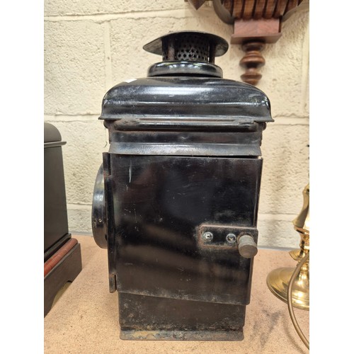 110 - The Adlake Non Sweating Lamp - Early 20thC railway signal lamp designed to prevent condensation, pro... 