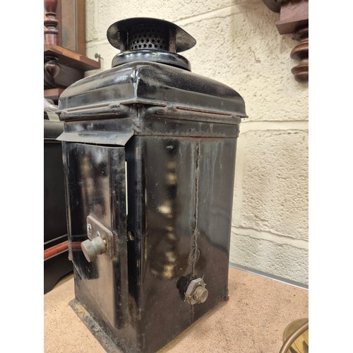 110 - The Adlake Non Sweating Lamp - Early 20thC railway signal lamp designed to prevent condensation, pro... 
