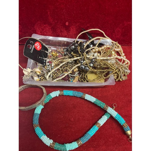 29 - 2 TRAYS OF COSTUME JEWELERY