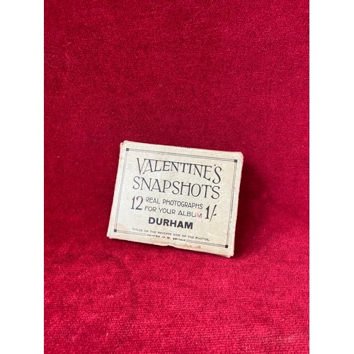 50 - Valentine's Snapshots of Durham - '12 real photographs for your album' with titles on the reverse. I... 
