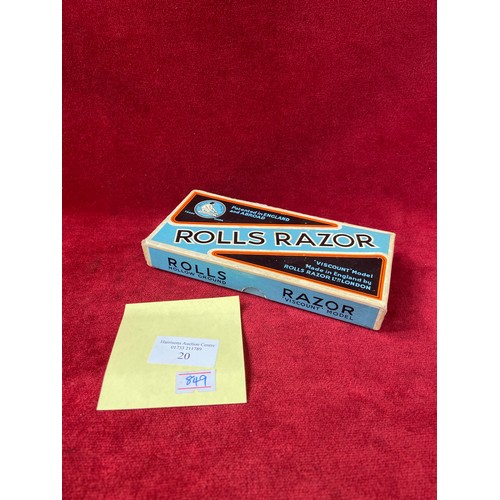 56 - 'Viscount' Model Rolls Razor in original box. Looks to be in superb 'new and unused' condition with ... 