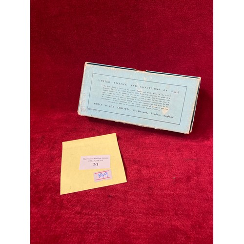 56 - 'Viscount' Model Rolls Razor in original box. Looks to be in superb 'new and unused' condition with ... 