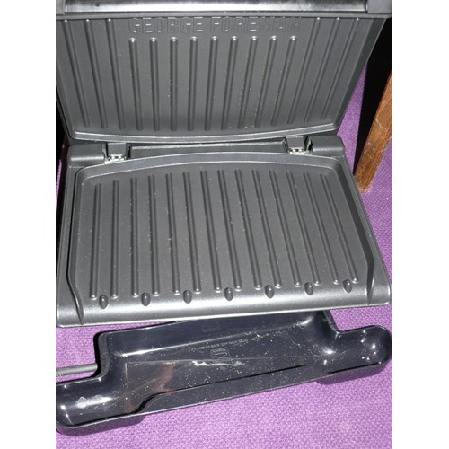 161 - GEORGE FORMAN GRILL AND A COOKWORKS SINGLE SANDWICH TOASTER