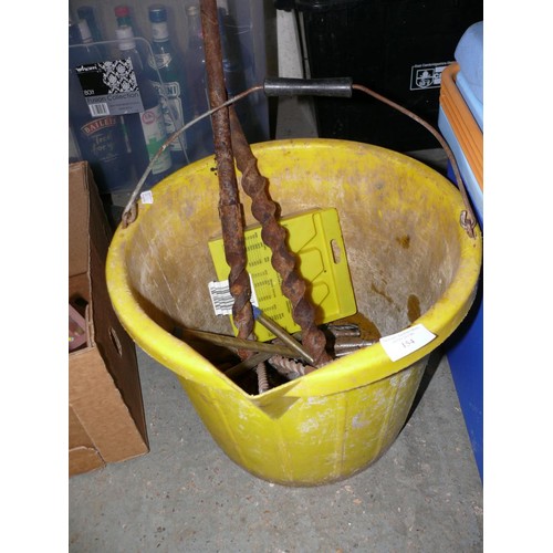 232 - LARGE BUCKET OF DRILL BITS