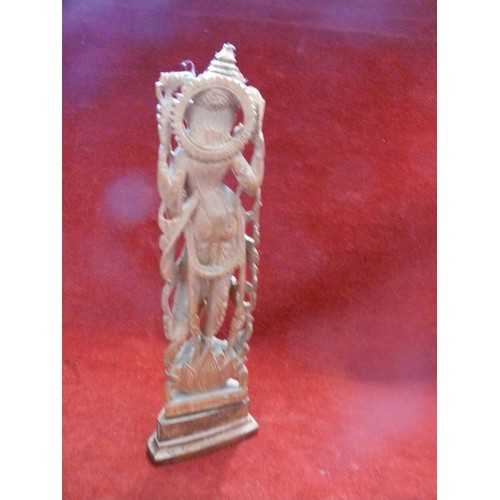 64 - Small carved wood figure of Sheba