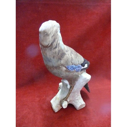 65 - Large Goebel figure with repair to base plus a  Quail cruet set