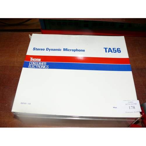 178 - Vintage Thorn Stereo Dynamic microphone TA56 with original box