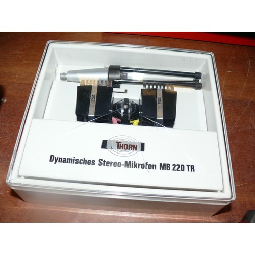 178 - Vintage Thorn Stereo Dynamic microphone TA56 with original box