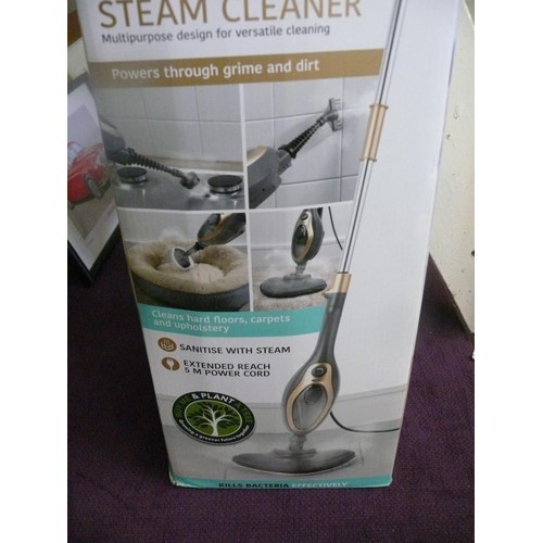 143 - Kleeneze 14in1 steam cleaner, boxed