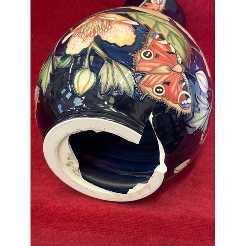 2 - A LARGE MOORCROFT AMBER GLOW VASE A LTD EDITION DESIGNED BY SIAN LEEPER IN 2005 
THIS VASE IS FOR DI... 