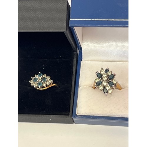 50 - Tray of costume jewellery rings and earrings