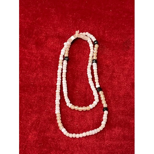 57 - Tray of natural stone bead necklaces and bracelets