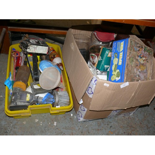 309 - 2 boxes of household and garage items