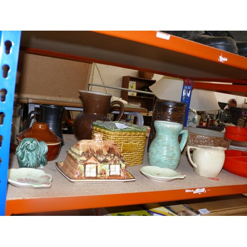 317 - Shelf of vintage china to include Sylvac and Melbaware