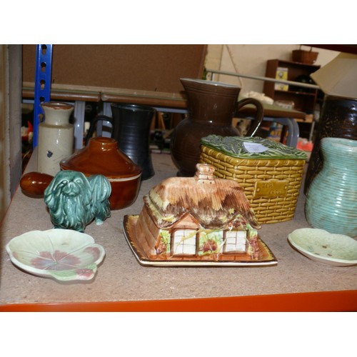 317 - Shelf of vintage china to include Sylvac and Melbaware