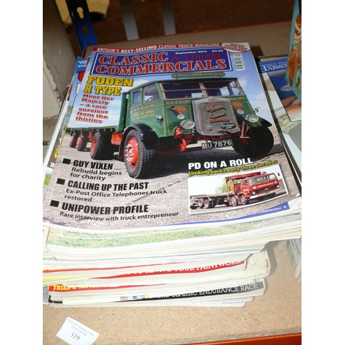319 - Quantity of tractor and commercial vehicle magazines