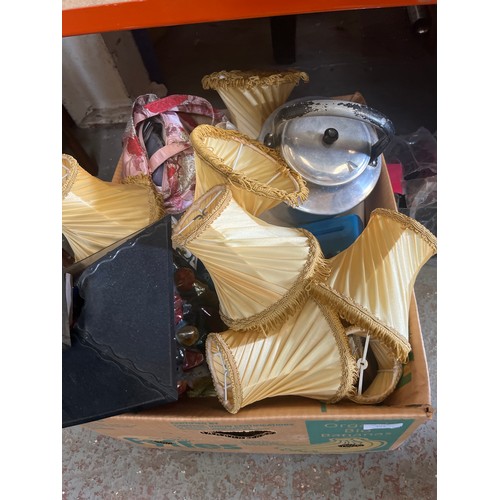 322 - Large mixed box of vintage and decorative items