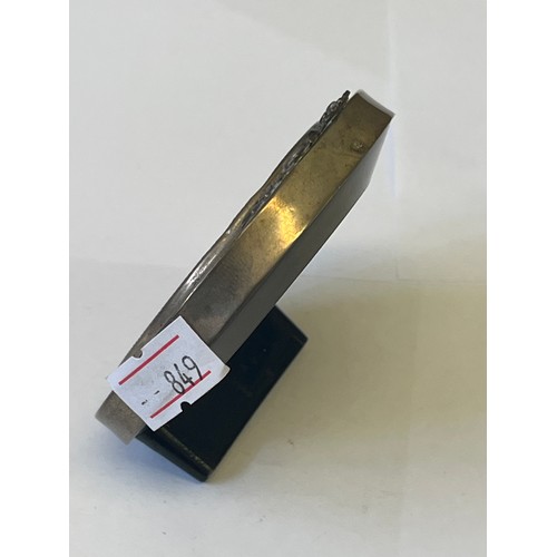 34 - A VINTAGE SILVER PHOTO FRAME