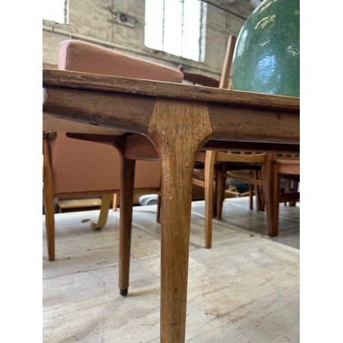 363 - Mid Century McIntosh teak coffee table with extending ends