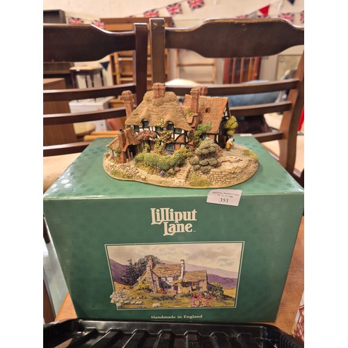 353 - Large Lilliput Lane cottage - Oakwood Smithy with original box