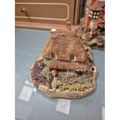 348 - 4 Lilliput Lane cottages and 3 odd boxes