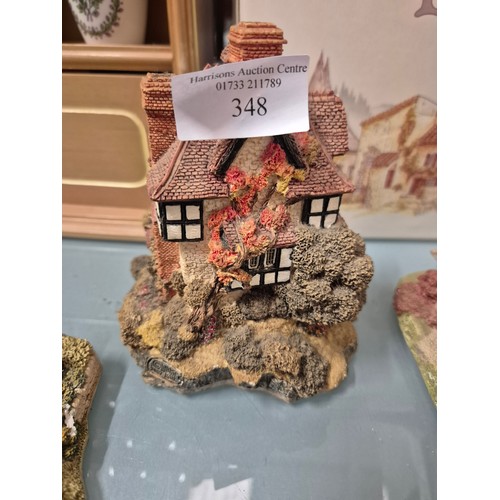 348 - 4 Lilliput Lane cottages and 3 odd boxes