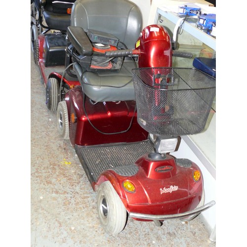 373 - MAYFAIR FREERIDER MOBILITY SCOOTER IN RED TESTED AND WORKING