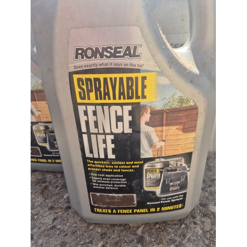 389A - 3 bottles of Ronseal sprayable fence life