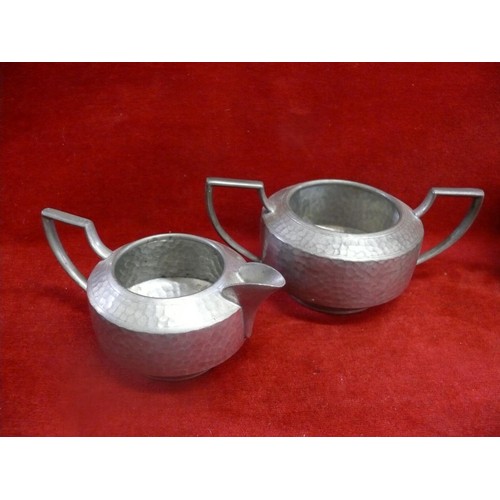 84 - English Pewter teaset