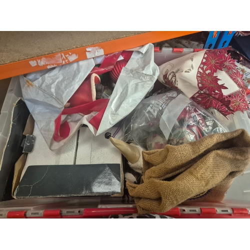 155 - 2 shelves of Christmas items
