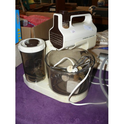 168 - Vintage Kenwood Chefette and a retro Belling Tango 3 heater