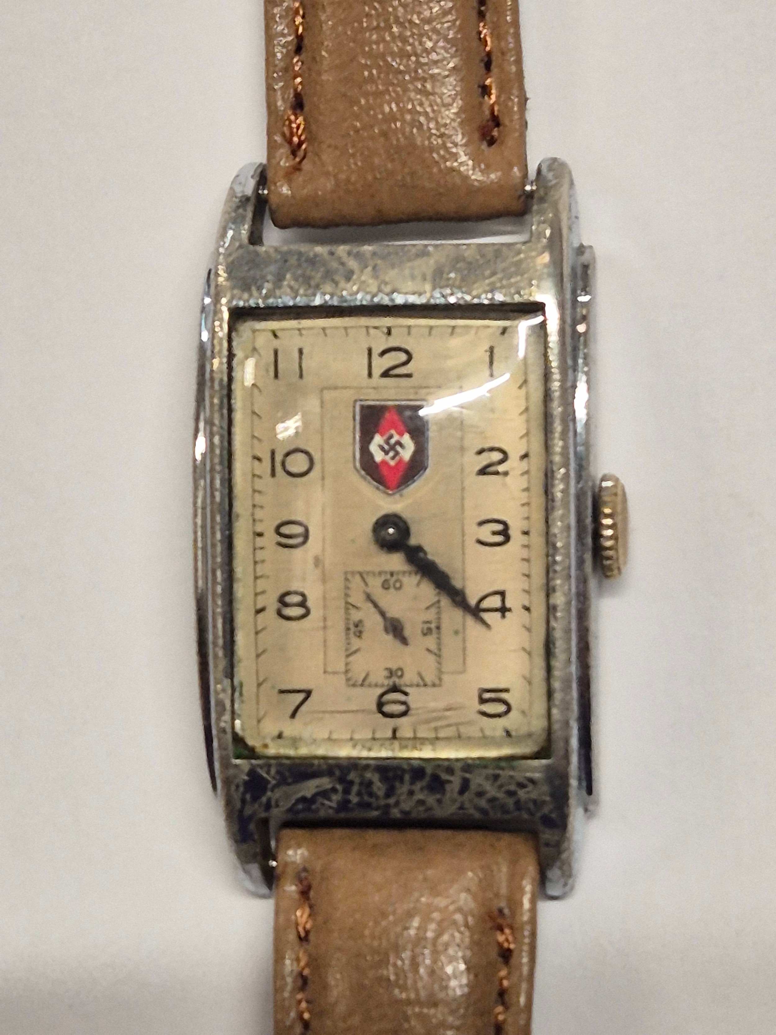 A 1940`S LADIES GERMAN WRIST WATCH, NAZI SWASTIKA ON THE DIAL HAS A NEW ...
