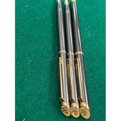 56 - An Emirates Airline 3 pen set with original box