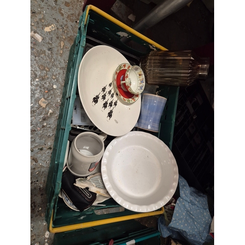 530 - Large quantity of kitchen and household items (crates not included)