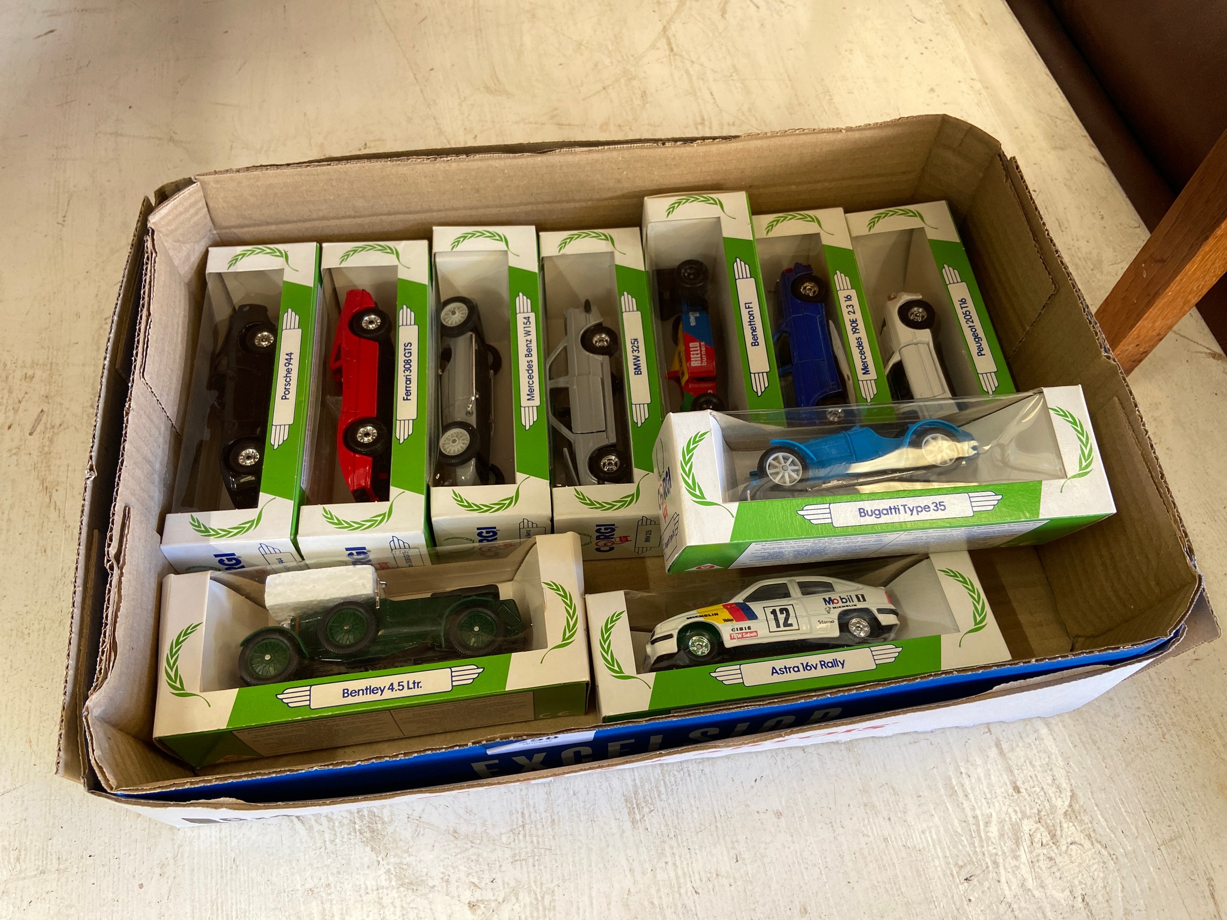 10 boxed cars by Mobil