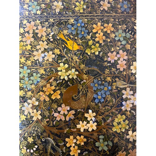 210 - An important and interesting group of four early 20th Century Srinagar Kashmir Lacquer (Papier Mache... 
