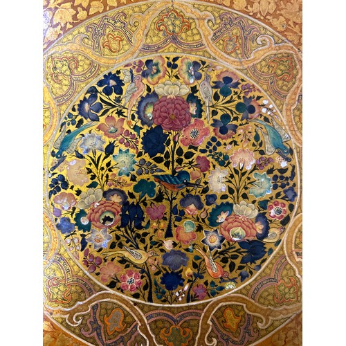 210 - An important and interesting group of four early 20th Century Srinagar Kashmir Lacquer (Papier Mache... 
