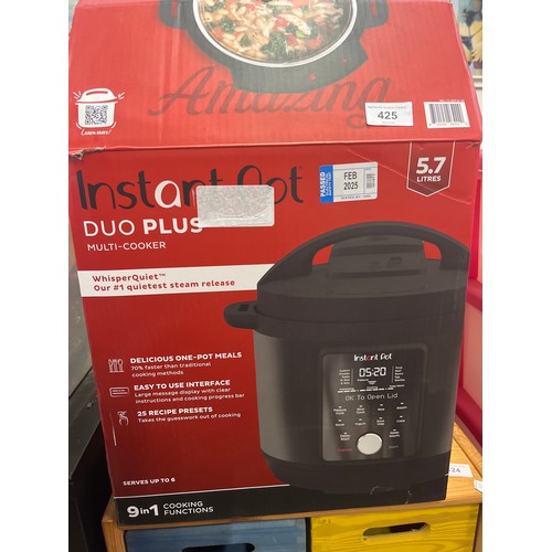 Instant pot duo plus multi cooker, 5.7L, packaged in box