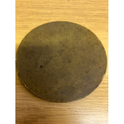 80 - A WW1 Memorial Plaque or “Death Penny” awarded to Thomas Metten