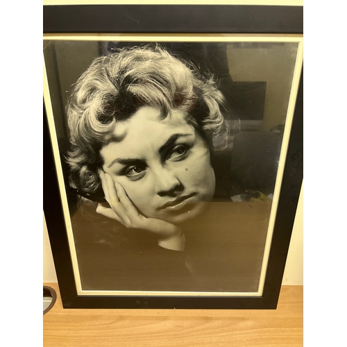 235 - Pair of 1960’s framed monochrome exhibition photographs including “But my dear” and “Annette Writing... 