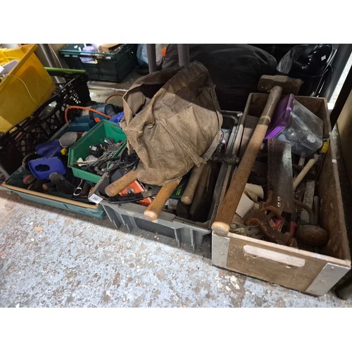 Large job lot of nice vintage tools 4 boxes full