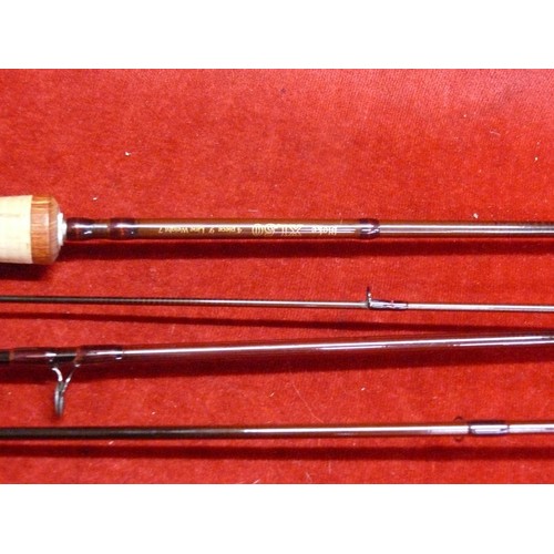 Bloke XL 50 9' 4 piece aftm 7 fishing rod with case in very good condition