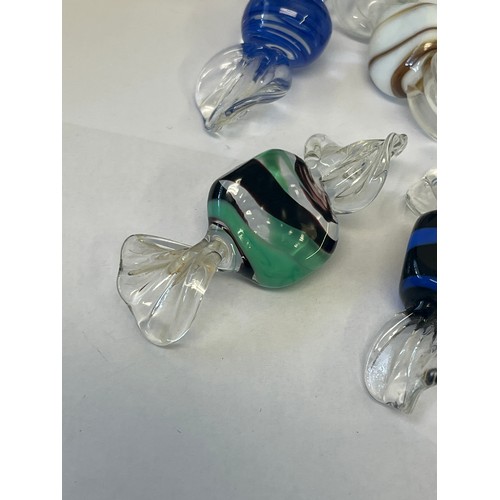 17 - A COLLECTION OF MURANO HAND MADE SWEETS