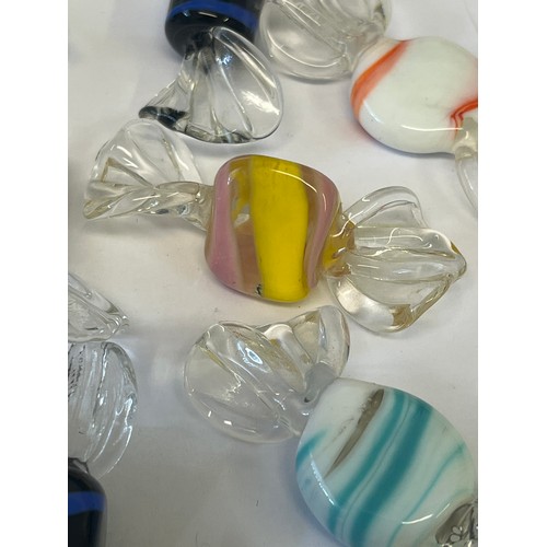 17 - A COLLECTION OF MURANO HAND MADE SWEETS