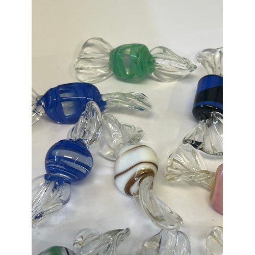 17 - A COLLECTION OF MURANO HAND MADE SWEETS
