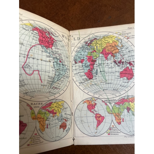 200 - An Edwardian Compendium “Reference Library” of Leather Bound reference books in a leather bookstand.... 