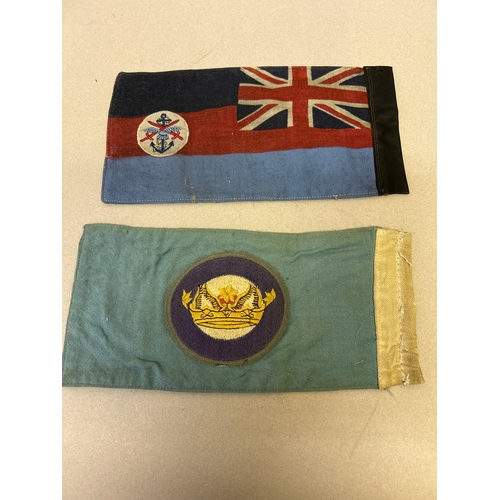 131 - Two mid 20th Century British Air Force car pennant flags flown on vehicles of an Air Officer  or Com... 